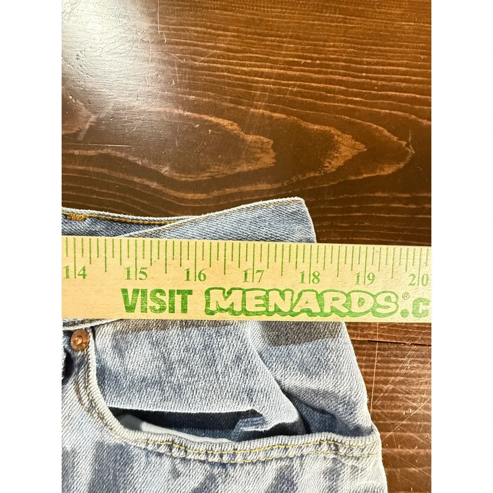 Levis 505‎ Regular Fit Light Wash Blue Denim Jeans Mens 38x30